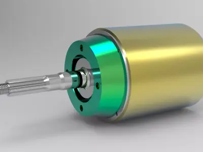 Marine Brushless DC motor 30 kw 3D model