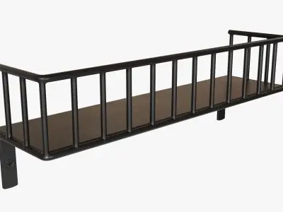 Wall shelf decorative 03 3D model