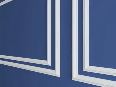 Wall Paneling Set 3D model Low-poly 3D model