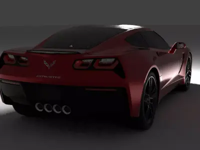 car fully modeled Low-poly 3D model