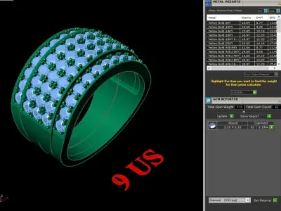 Luxury Men Rings Designs 5MR012 3D print model