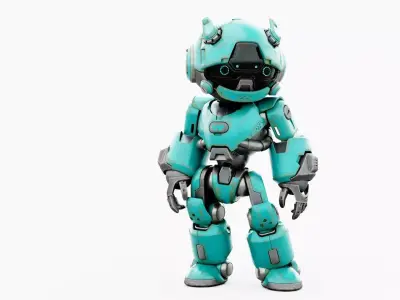 ROBO ZERO-H  Rigged for Unreal Engine - Unity - MIXAMO 3D model