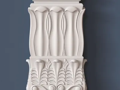 Pilaster Capital 3D model 2