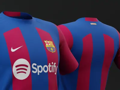 FC Barcelona 2023 2024 Home Jersey  3D model