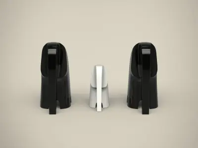 Elephant statue Low-poly 3D model