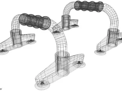 Exercise Equipment Push-up 3D model