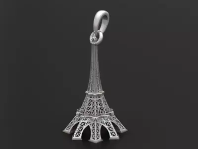 Eiffel Tower pendant  3D print model