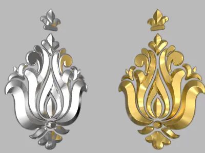 Carved Decor 3D model
