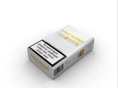 Philip Morris cigarette pack 3D model