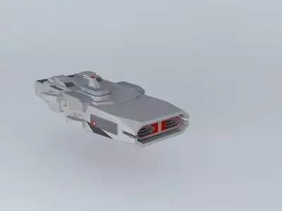 Spaceship Free 3D model