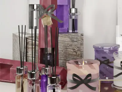 Bathroom freshener collection 3D model