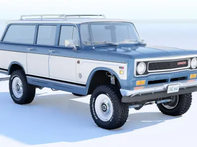 1972 International Harvester Travelall Off Road 3D model