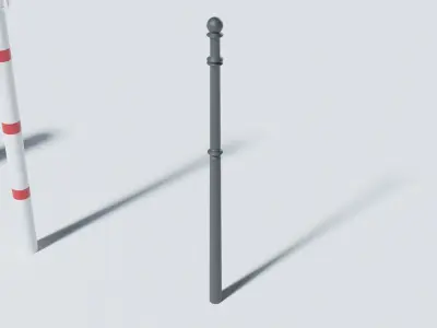 3d street poles 3d models pack Free low-poly 3D model
