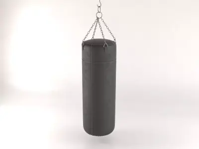 Leather Punching Bag 3D model