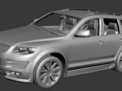 Volkswagen Touareg R50 Low-poly 3D model