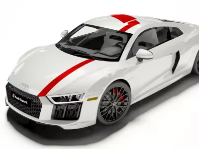 Audi R8 Coupe 2018 Model 3D model