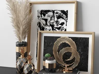 Decorative sets 019 3D model