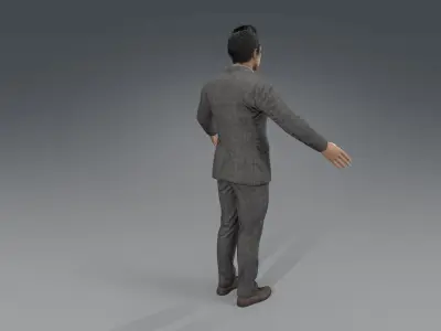 aisan oldman Low-poly 3D model