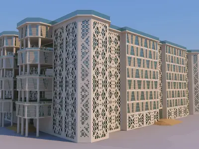 0153 - Courthouse Building 3D model