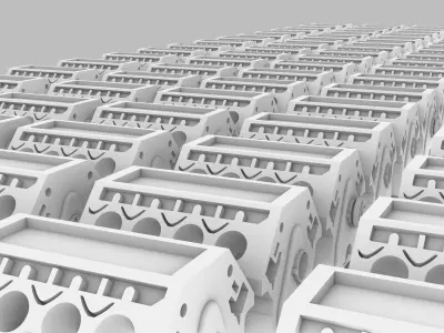 v8 engine  Free 3D print model