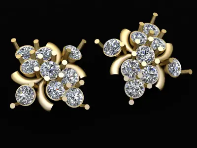 CLASSY  STYLISH EARRING 3D PRINTABLE MODEL  3D print model