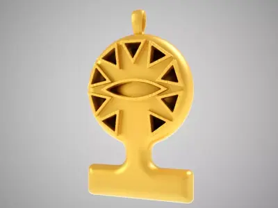 Protective Eye Necklace 3D print model