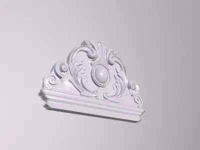 Decorative complex door lock decoration pattern decoration 3D model