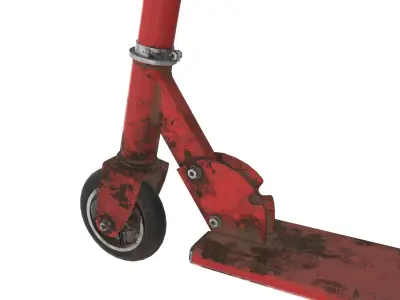 Kick scooter used 3D model