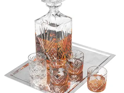 Whiskey tray 3D model