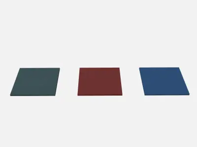 Rubber tiles 500x500x20 Low-poly 3D model