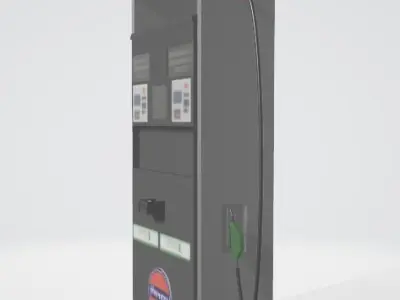 Gas Pump Low-poly 3D model