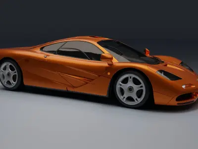McLaren F1 Low-poly 3D model