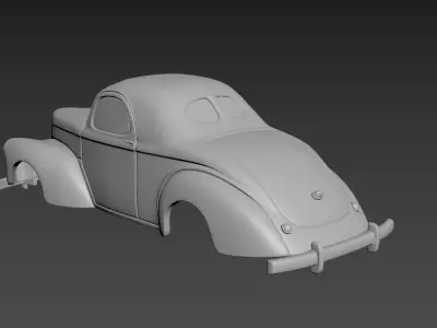 Willys Coupe 1941 Body For Print 3D print model