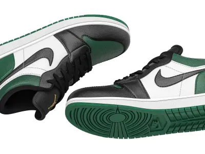 Nike Jordan Low Green 3D model