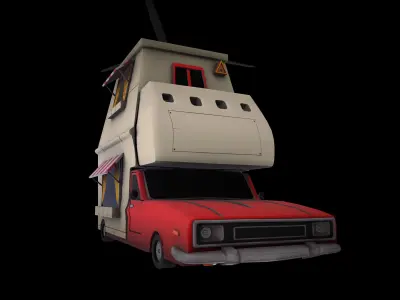 Stylized Vehicle Low-poly 3D model