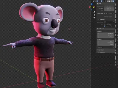 Koala - Canimal - Blender 3D model