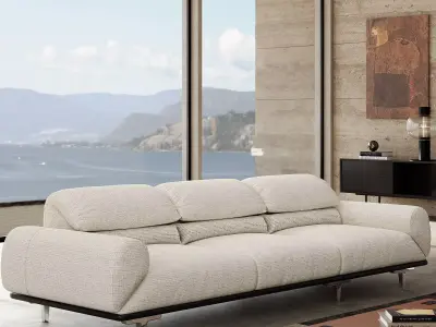 Mid Century interior scene 3D model