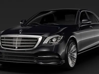 Mercedes Benz S 400 d Lang 4MATIC V222 2018 3D model