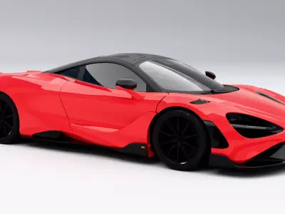 McLaren 765LT 2022 Low-poly 3D model