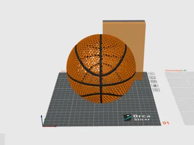 AIRLESS BASKETBALL - STL - 3MF MULTICULOR 3D print model