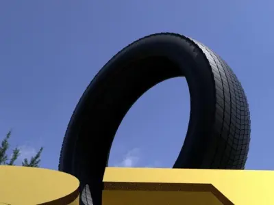 ORTAS TIRE NO 8 GAME READY Low-poly 3D model