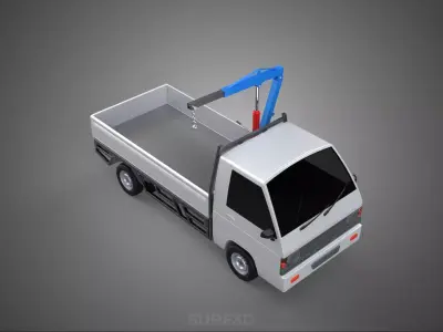 MANUAL HYDRAULIC JACK LIFTING HOIST JIB CRANE HOOK PICKUP TRUCK 3D model