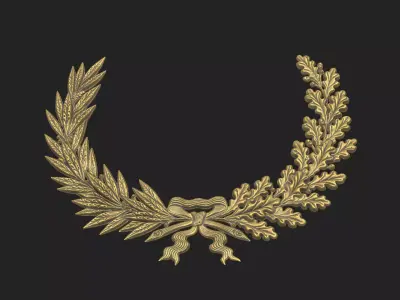 Oak decoration deco floral tree carving corbel acorns nature 3D print model