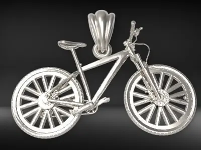 Solid Cycling Bicycle Bike Sport Pendant Jewelry 3D print model