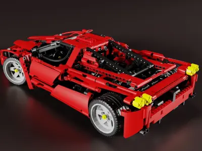 LEGO FERRARI ENZO 3D model