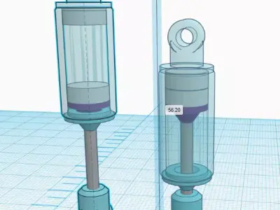 Magnetic shock absorber for RC cars 3D print model