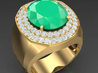 Luxury Men Rings Designs 6MR060 3D print model