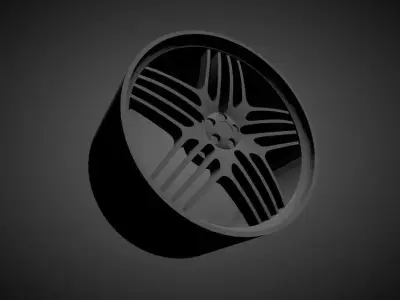 Alpina scalable and Printable rim 3D print model