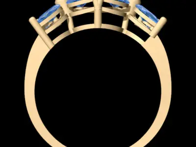 Classic Marquise Ring 3D print model