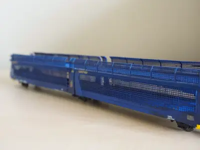 Pre supported H0 1-87 scale Laeks TA 370 GEFCO freight car 3D print model